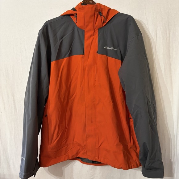 Eddie Bauer Men's‎ All-Mountain 3-In-1 Jacket Vibrant Orange WeatherEdge Plus XL